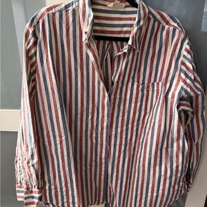 Striped Multicolor button down Shirt